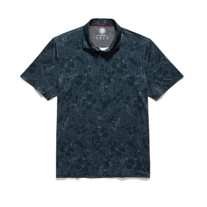 FLAG & ANTHEM Manteca SS All Over Floral Print Performance Polo