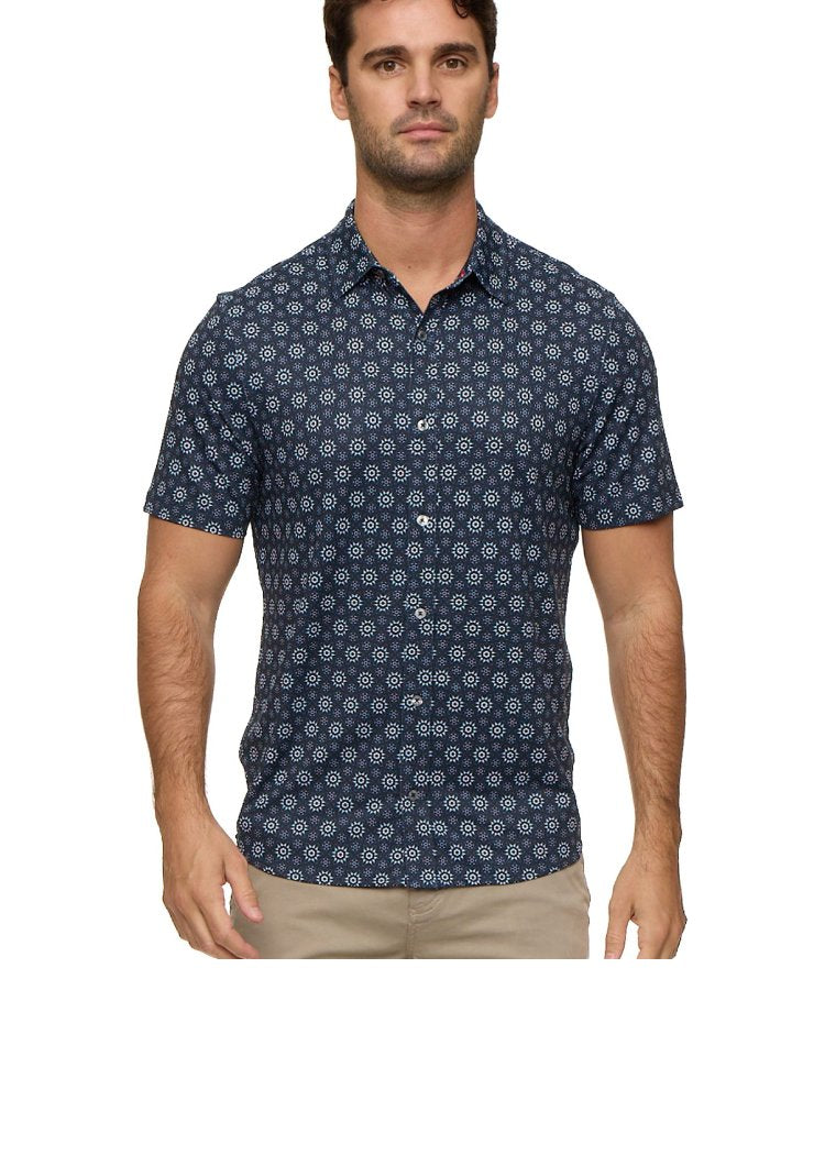 FLAG & ANTHEM Morris SS Geo Print Journey Shirt