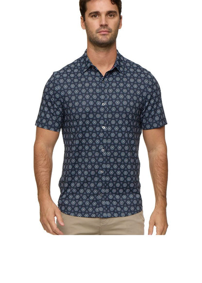 FLAG & ANTHEM Morris SS Geo Print Journey Shirt
