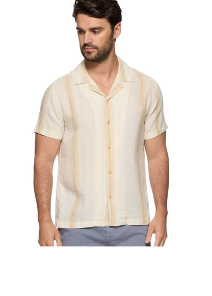 FLAG & ANTHEM Palmer SS Lined Blend Camp Collar Shirt