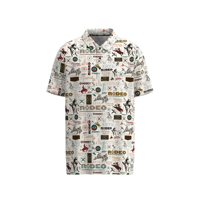 HOOEY The Weekender Print Polo