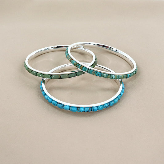 PAIGE WALLACE Turquoise Stainless Steel Bracelet