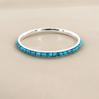 PAIGE WALLACE Turquoise Stainless Steel Bracelet