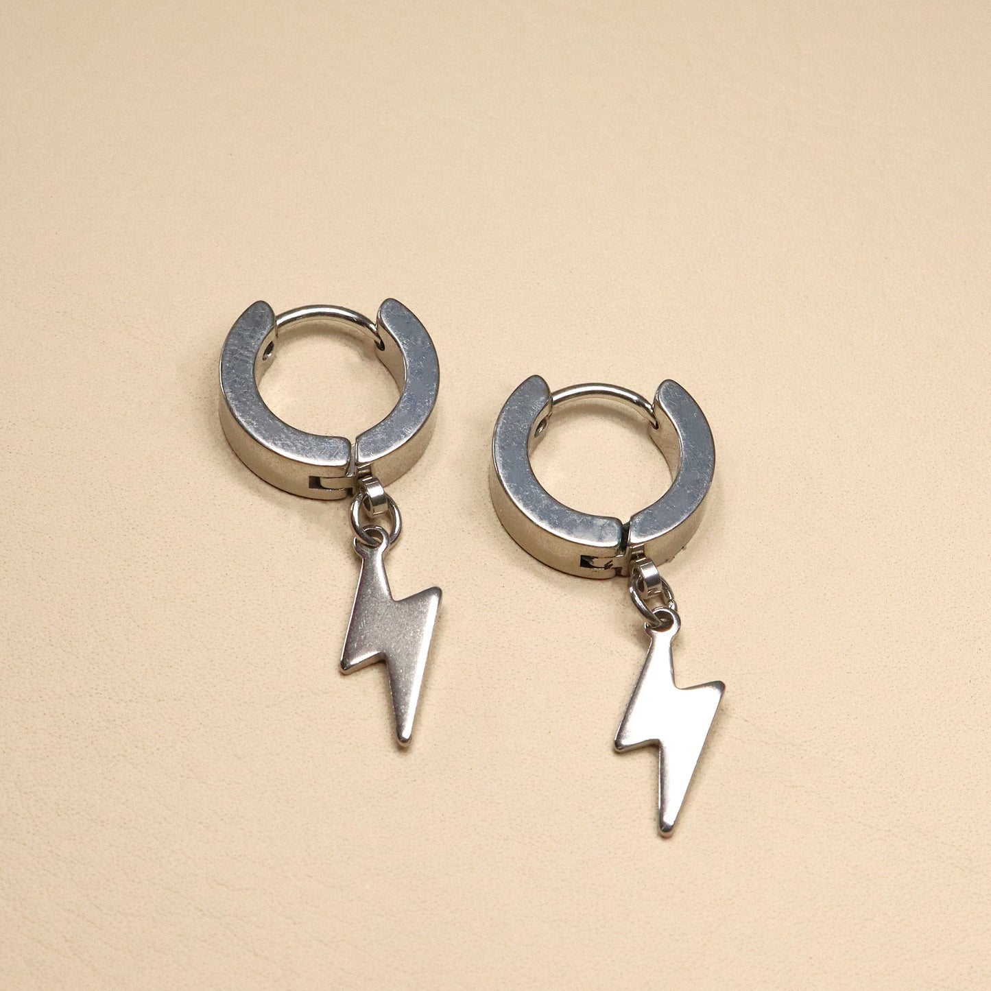 ABCO Lightning Power Hoop Earrings