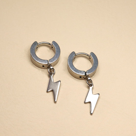 ABCO Lightning Power Hoop Earrings