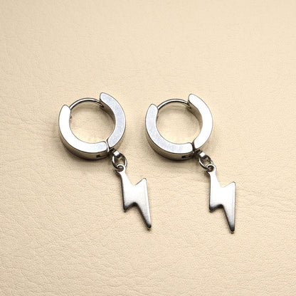 ABCO Lightning Power Hoop Earrings