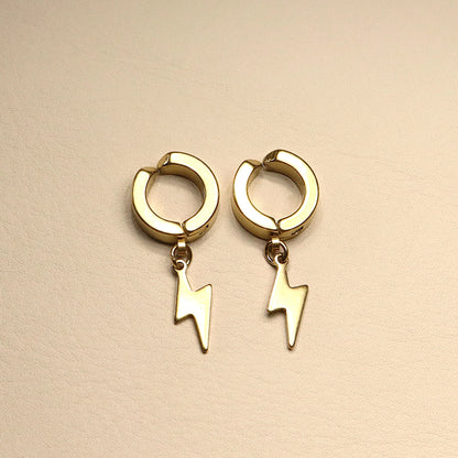 ABCO Lightning Power Hoop Earrings