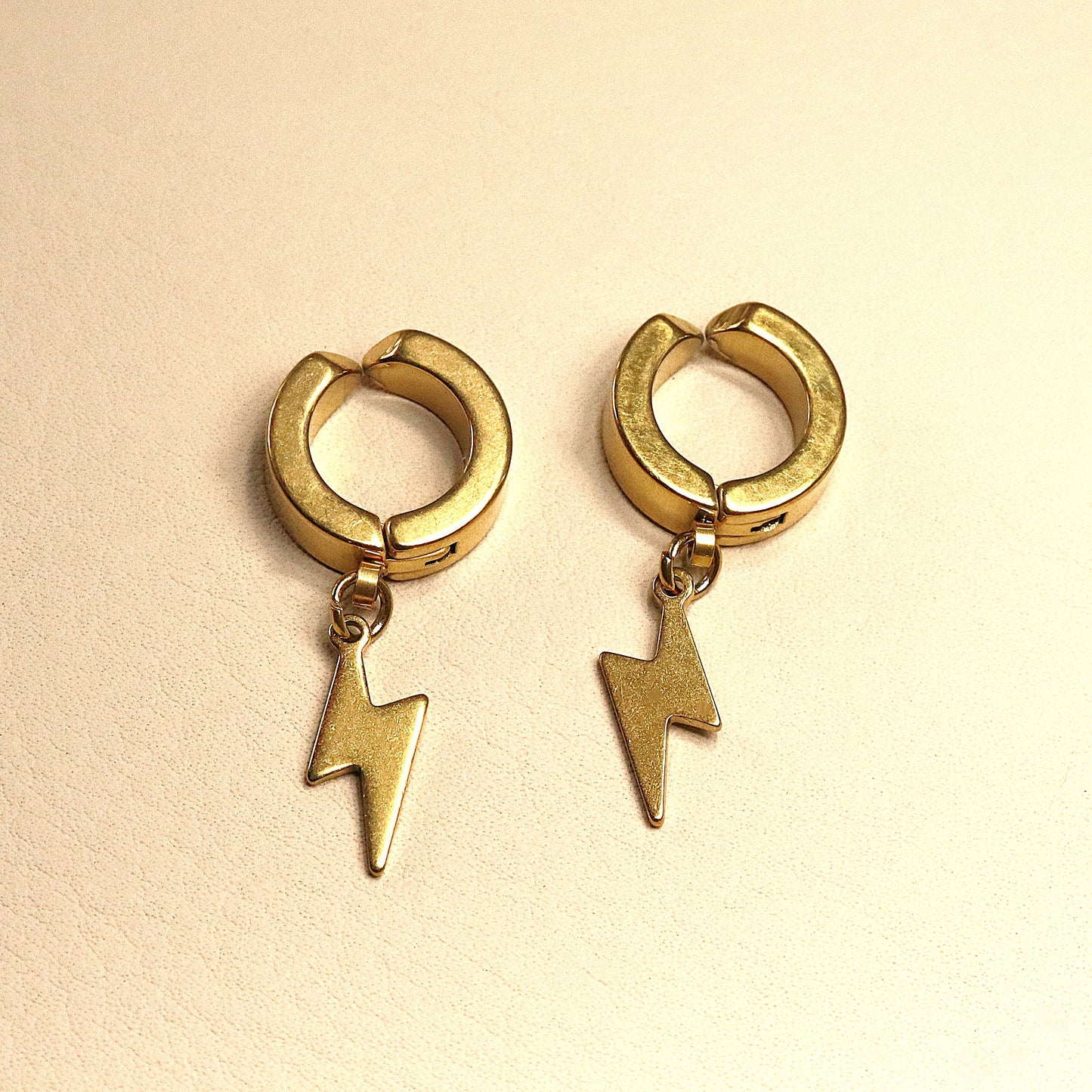 ABCO Lightning Power Hoop Earrings