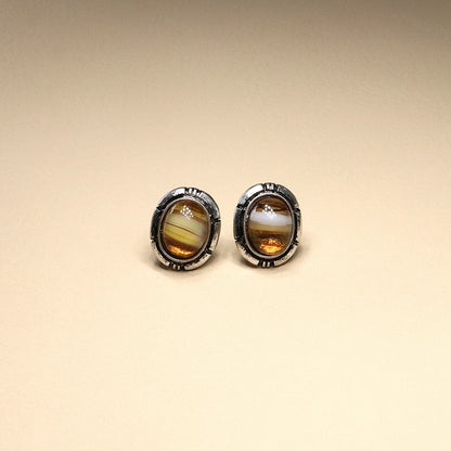 ABCO Amber Desert Moon Earrings