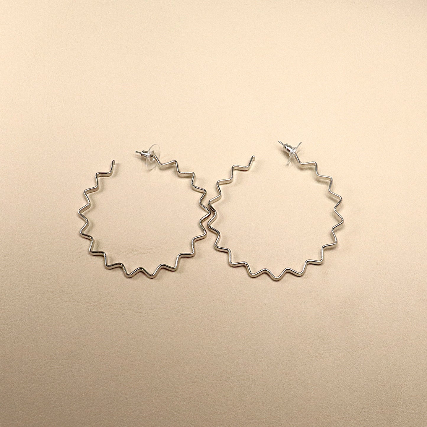 ABCO Zigzag Radiance Hoop Earrings