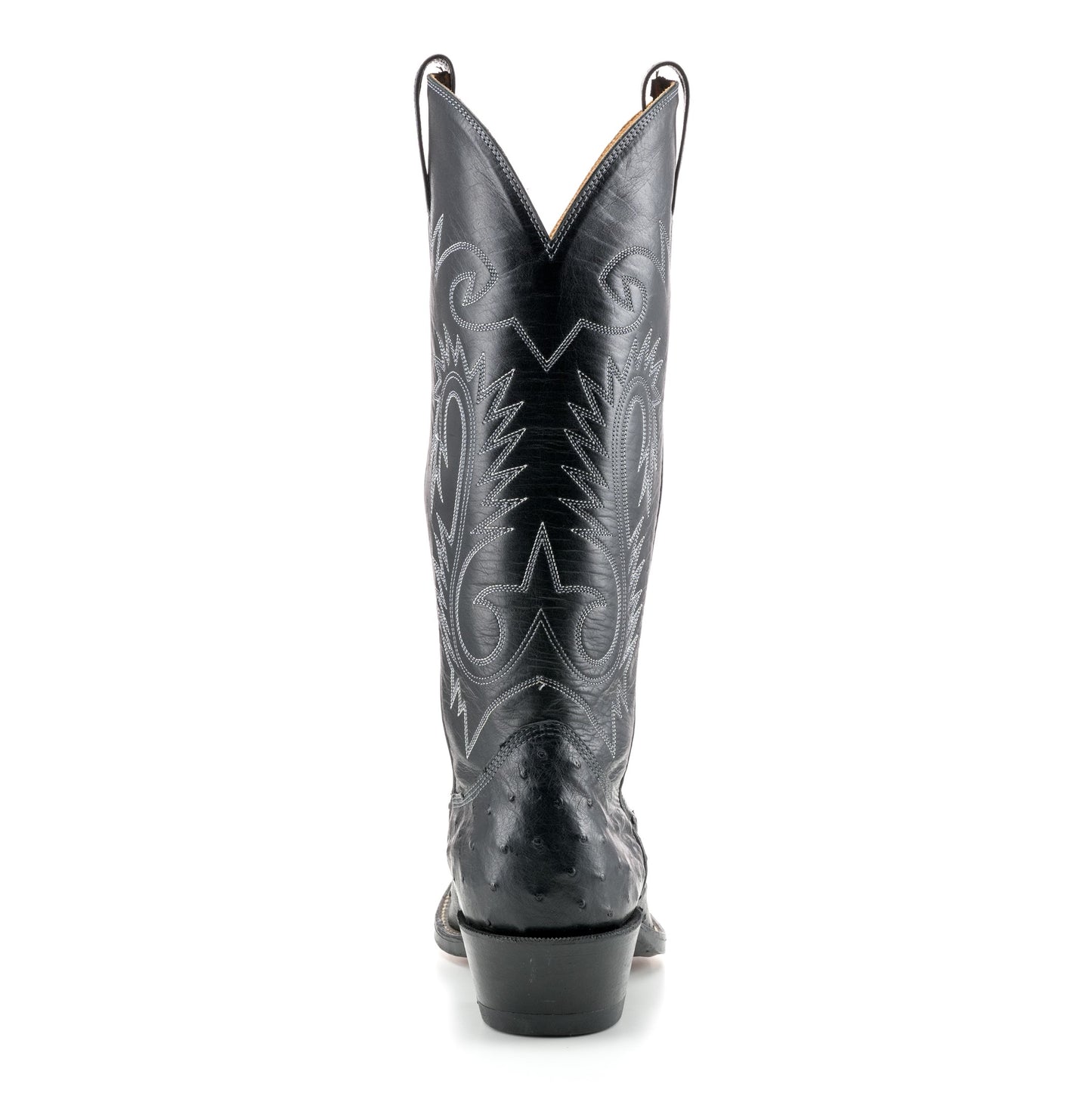 Black custom cowboy boot