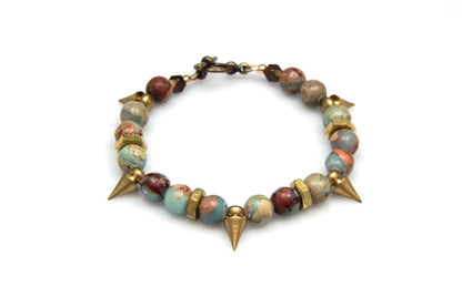 RACHEL NATHAN Remix Snakeskin Jasper Bracelet