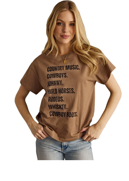 PANACHE Western List Tee