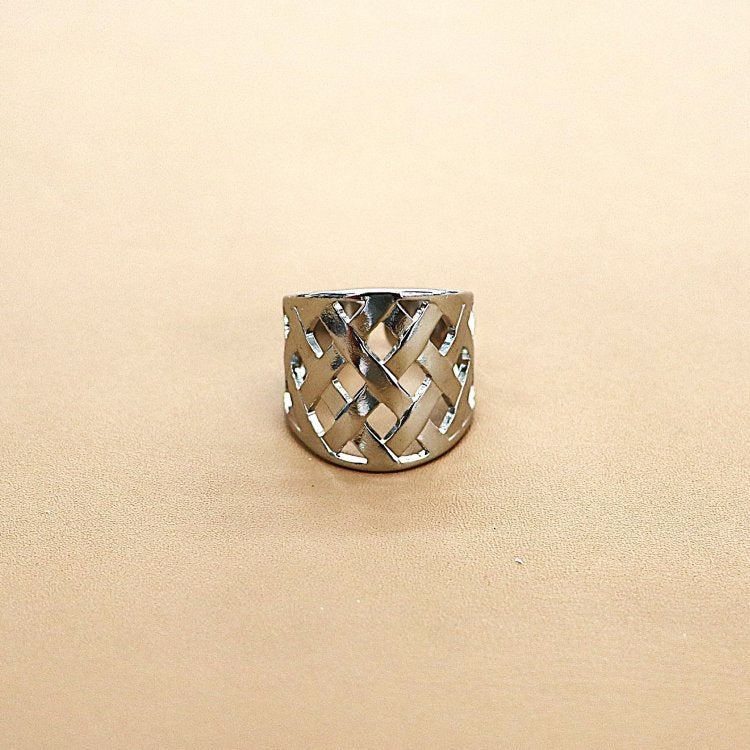 ABCO Luxe Basket Weave Ring