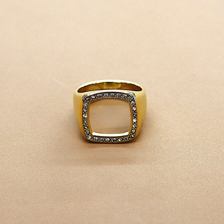 ABCO Luxe Rhinestone Cutout Ring