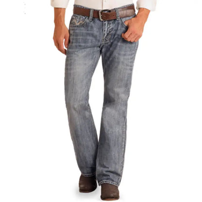 ROCK & ROLL MEN'S MEDIUM WASH VINTAGE JEAN