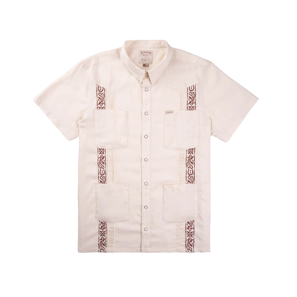 SENDERO Caballero Guyabera Short Sleeve Shirt