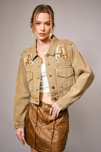 BLUE B Washed Cotton Jacket