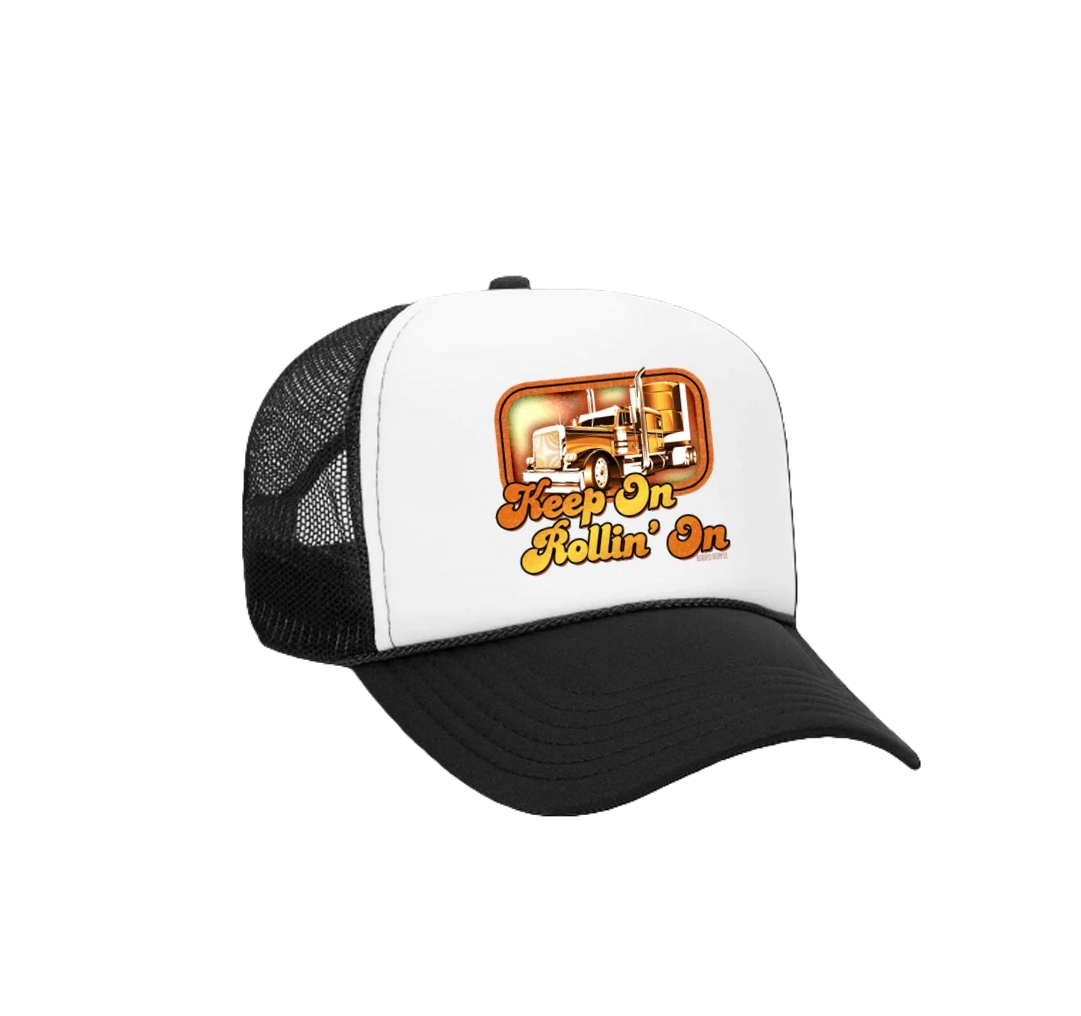 Rodeo Hippie Keep On Rollin' Trucker Hat