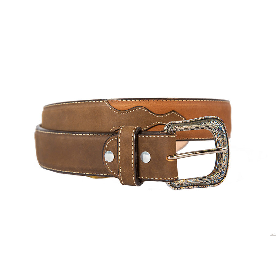 Handcrafted two tone belt