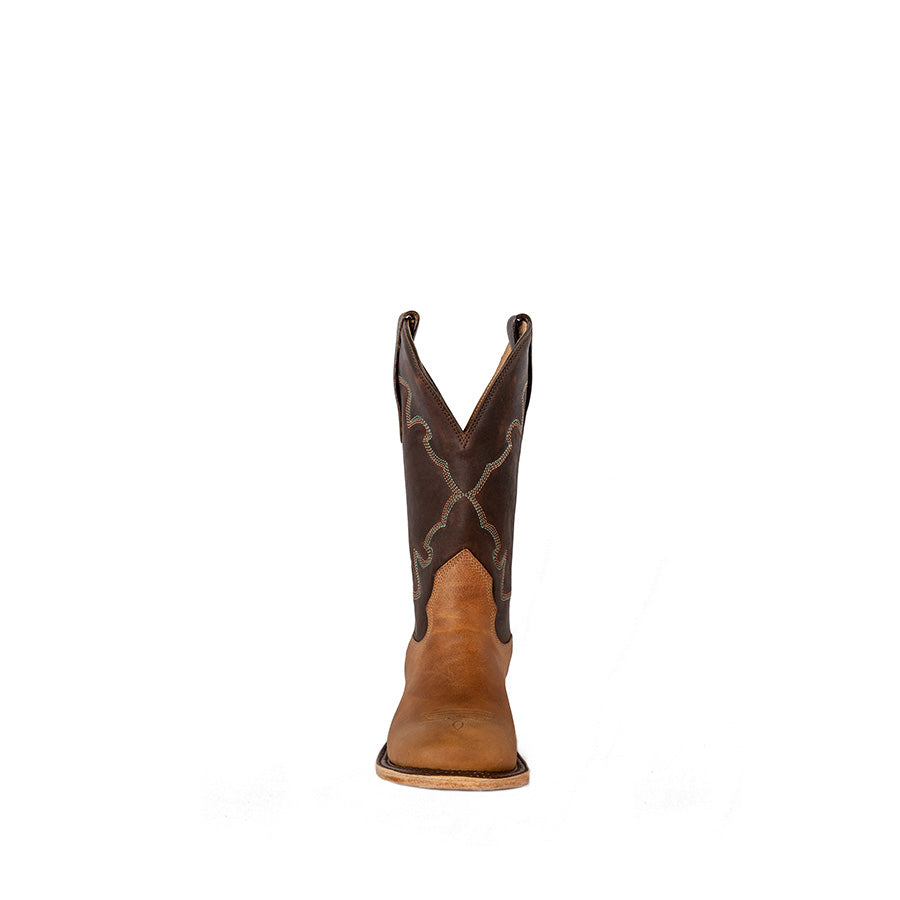 
                  
                    Cuoio - Chocolate two tone Woman's western boot
                  
                