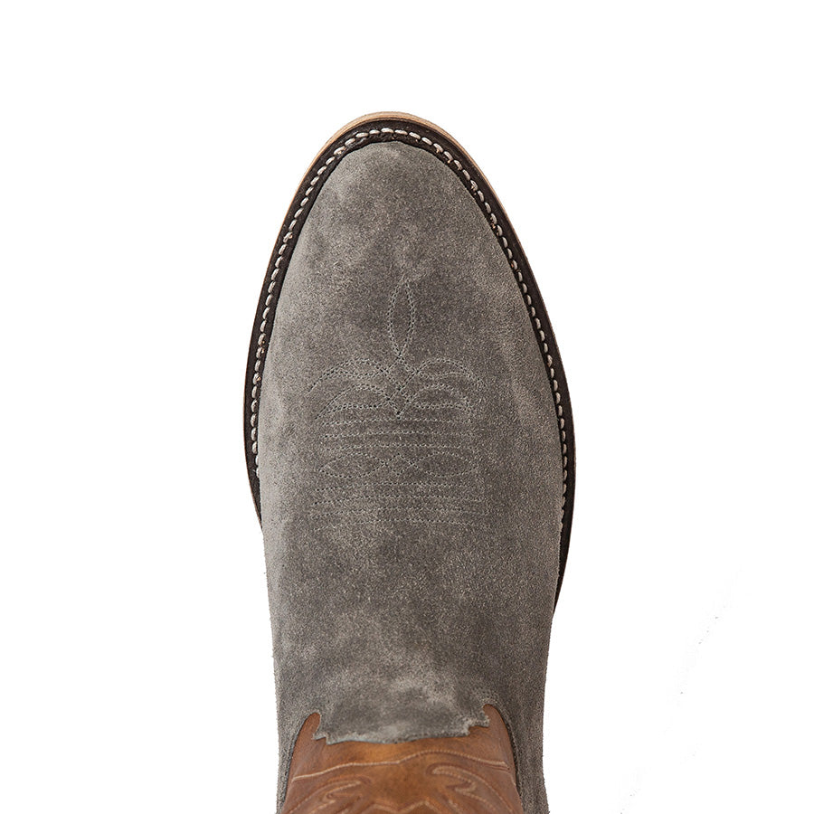 
                  
                    Men's Western Boot Grey / Cuoio Color High Quality Stitching - Jasper
                  
                