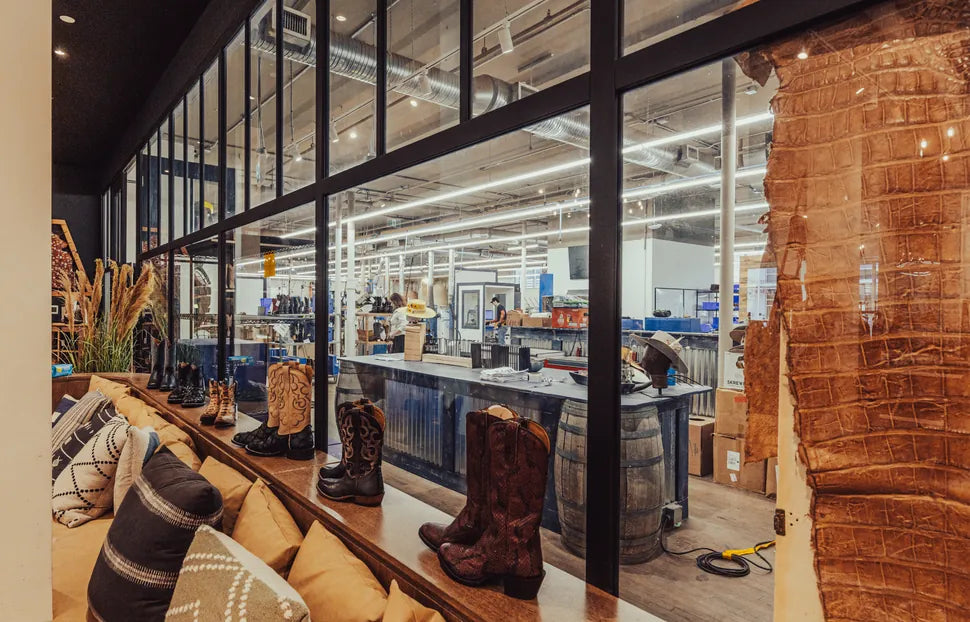 Factory floor views from the event space